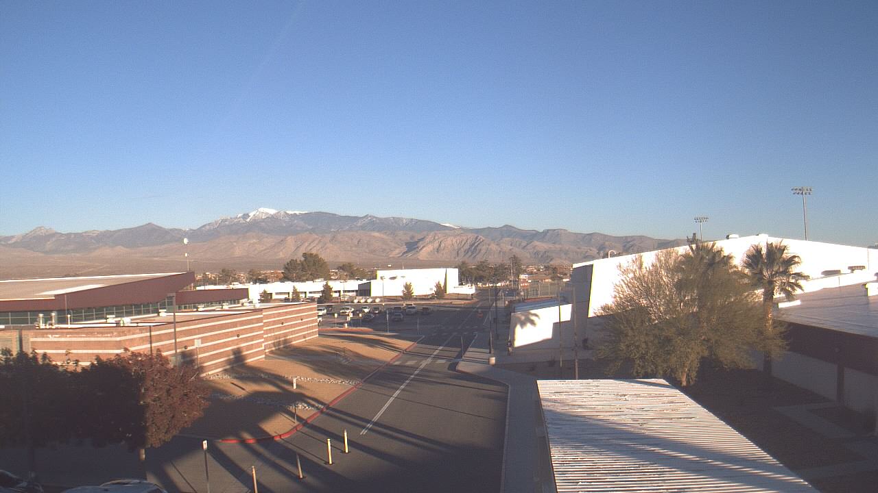 Thumbnail for current weather camera view from Pahrump Valley HS in Pahrump, Nevada