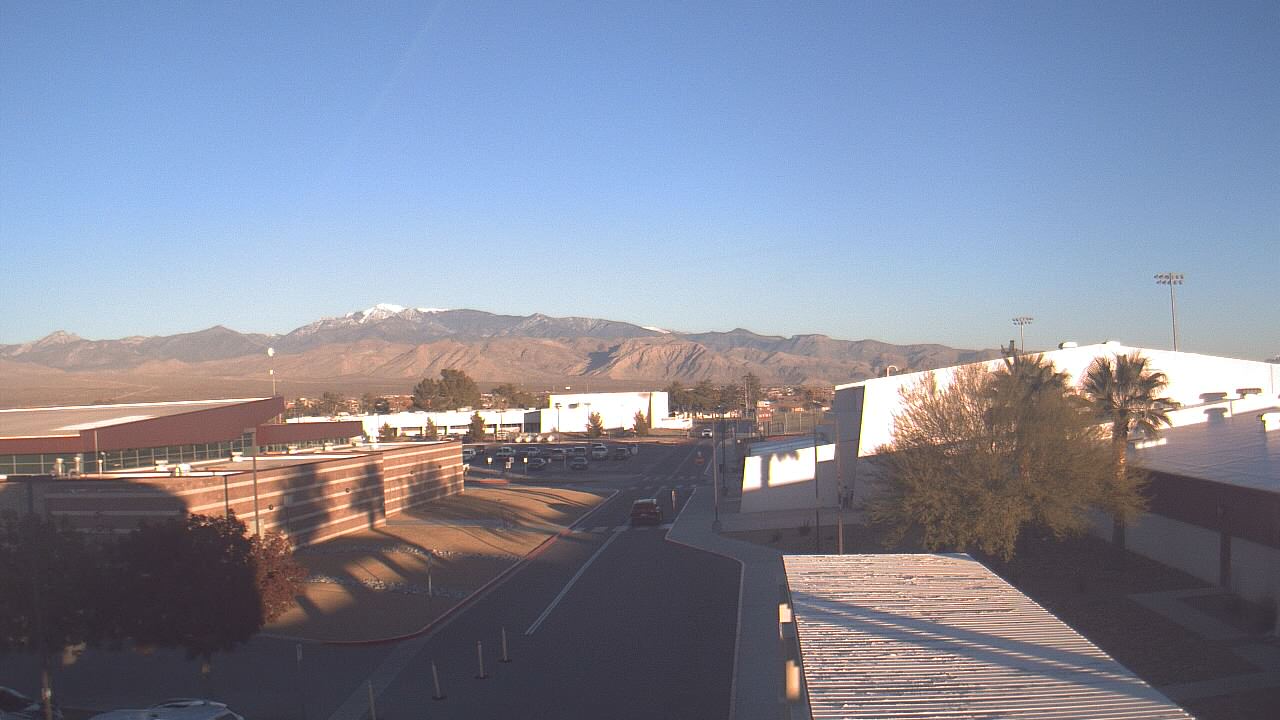 Thumbnail for current weather camera view from Pahrump Valley HS in Pahrump, Nevada