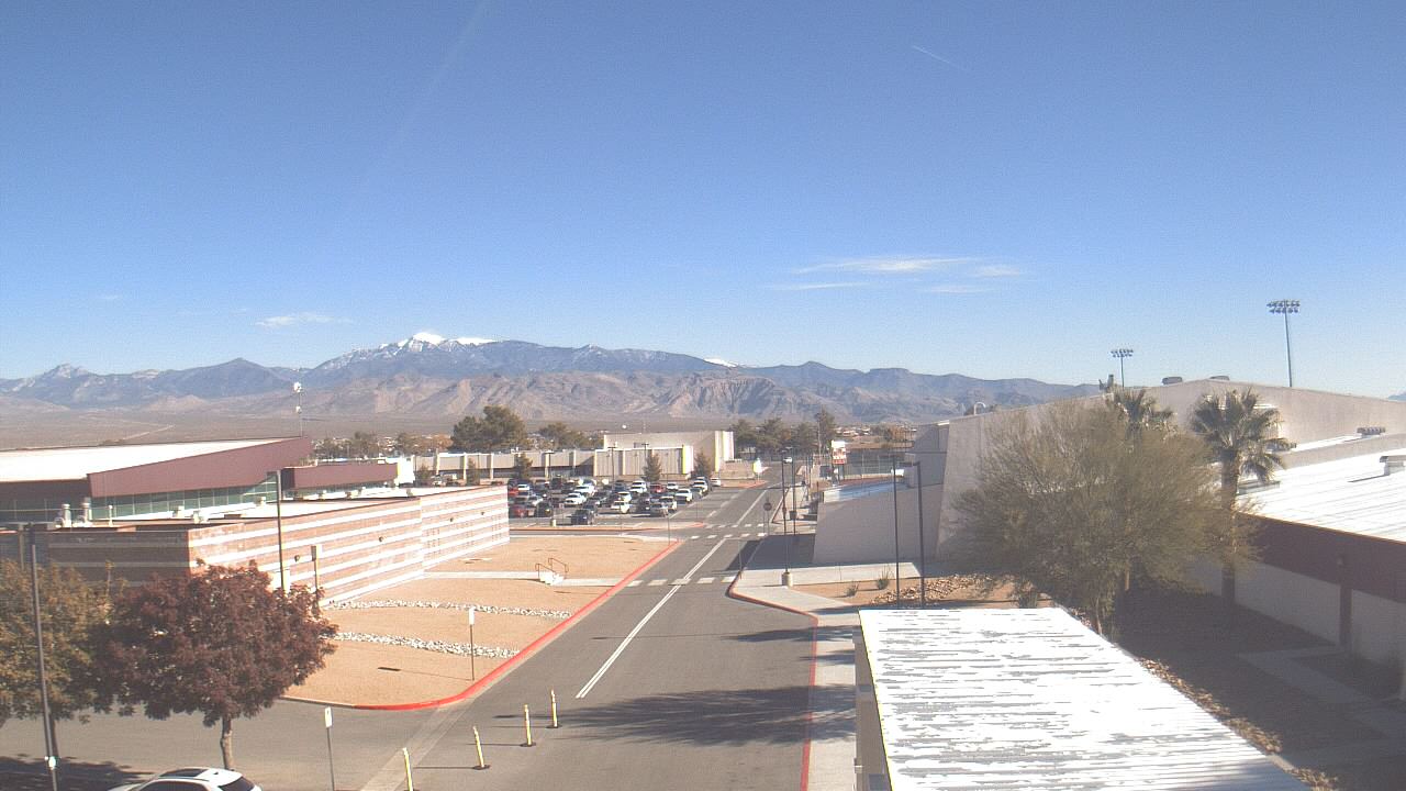 Thumbnail for current weather camera view from Pahrump Valley HS in Pahrump, Nevada