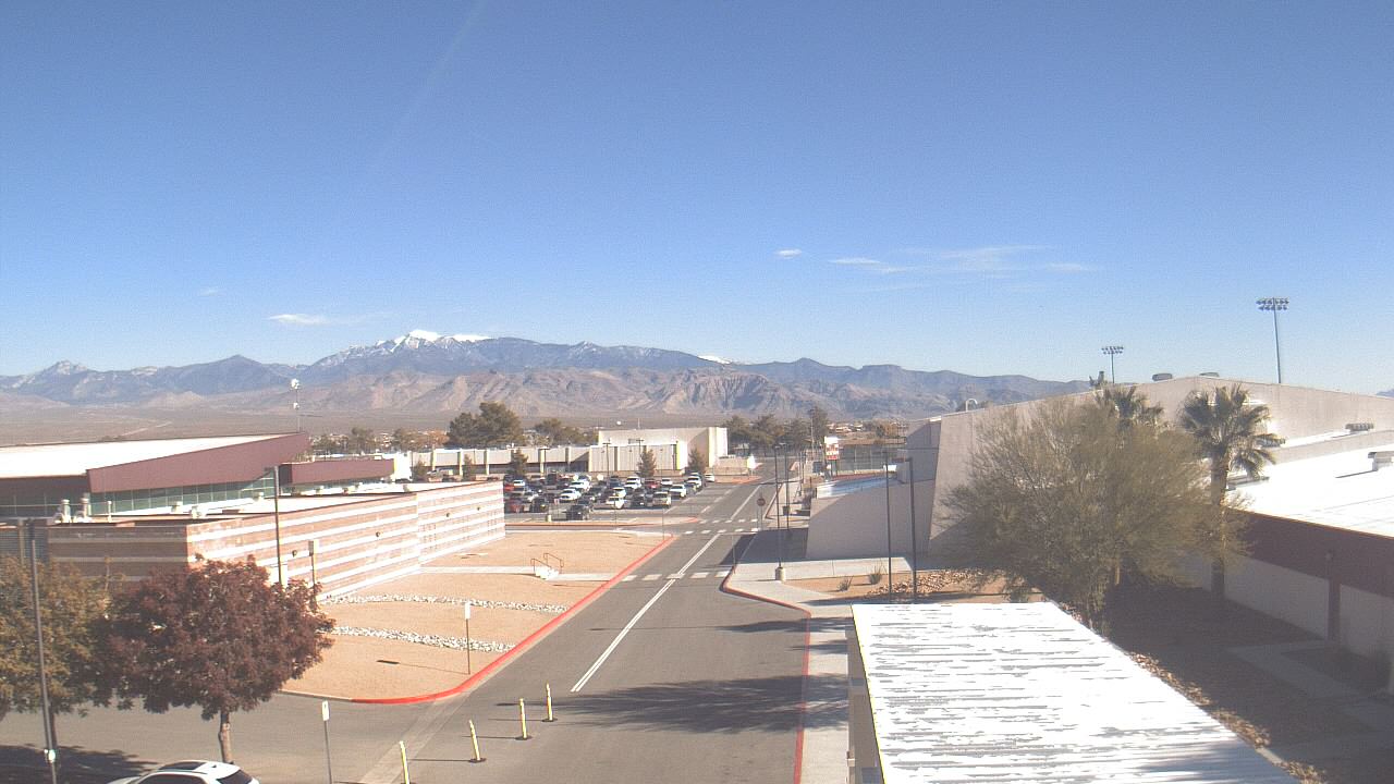 Thumbnail for current weather camera view from Pahrump Valley HS in Pahrump, Nevada