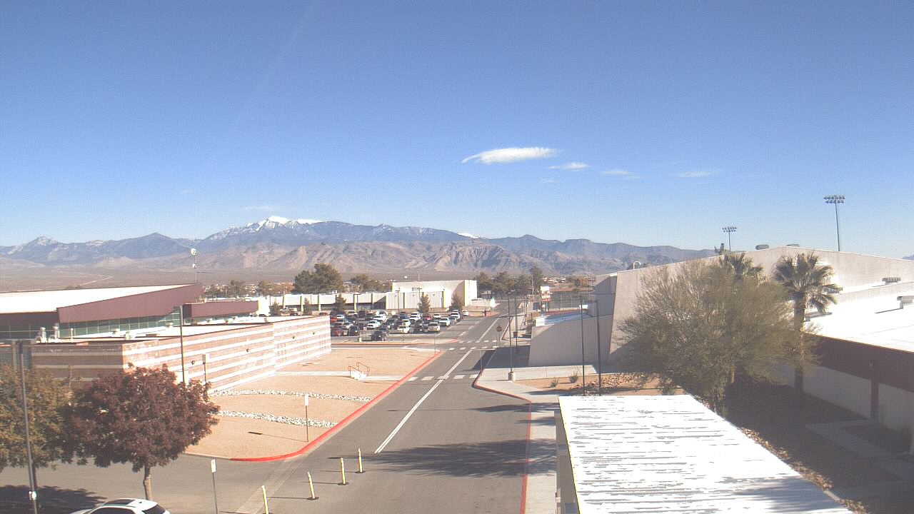 Thumbnail for current weather camera view from Pahrump Valley HS in Pahrump, Nevada
