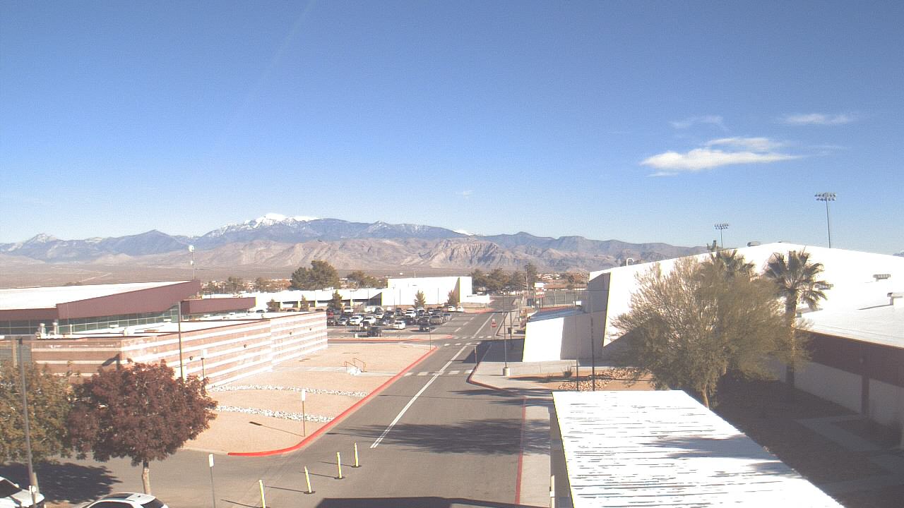 Thumbnail for current weather camera view from Pahrump Valley HS in Pahrump, Nevada