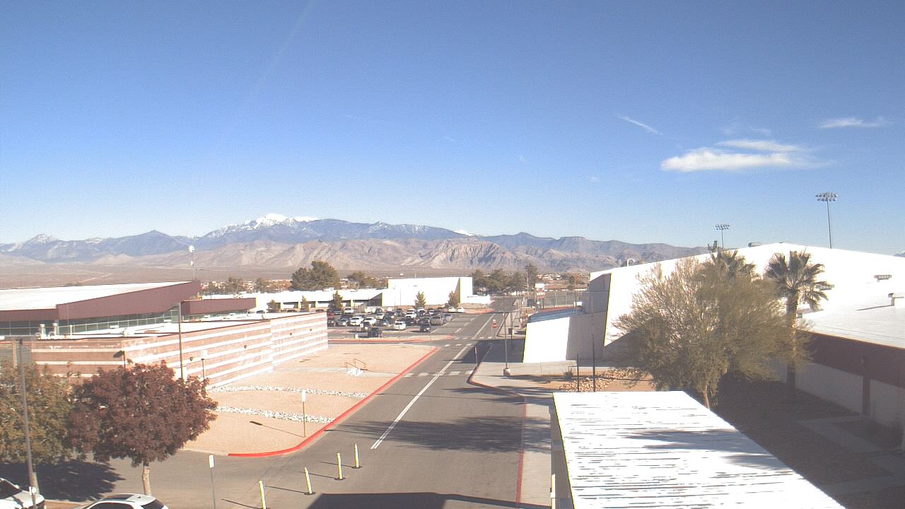 Thumbnail for current weather camera view from Pahrump Valley HS in Pahrump, Nevada