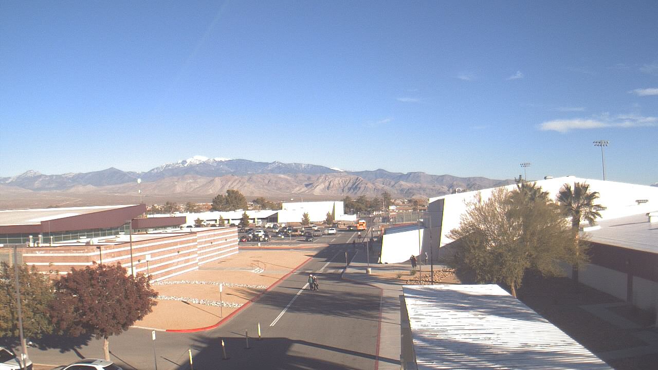 Thumbnail for current weather camera view from Pahrump Valley HS in Pahrump, Nevada
