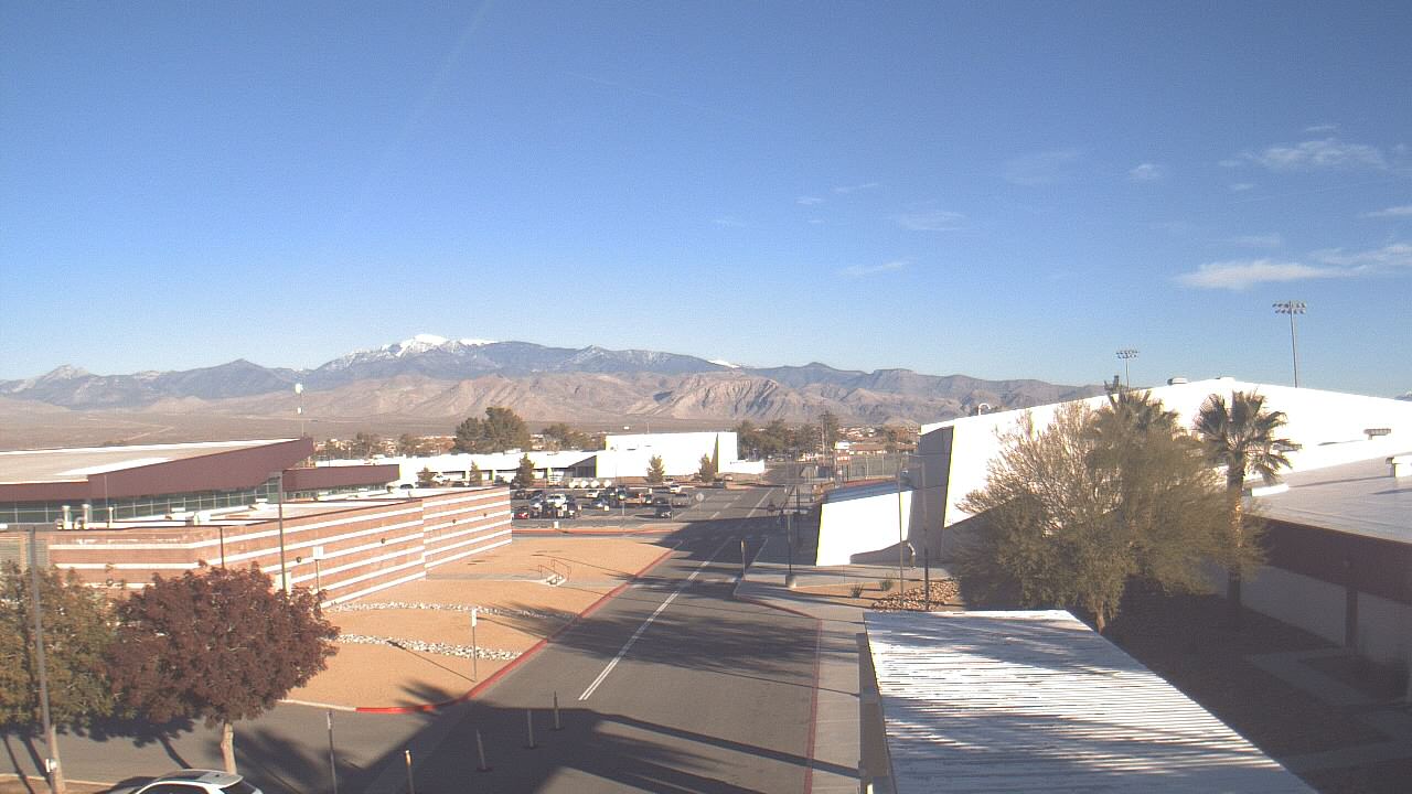 Thumbnail for current weather camera view from Pahrump Valley HS in Pahrump, Nevada