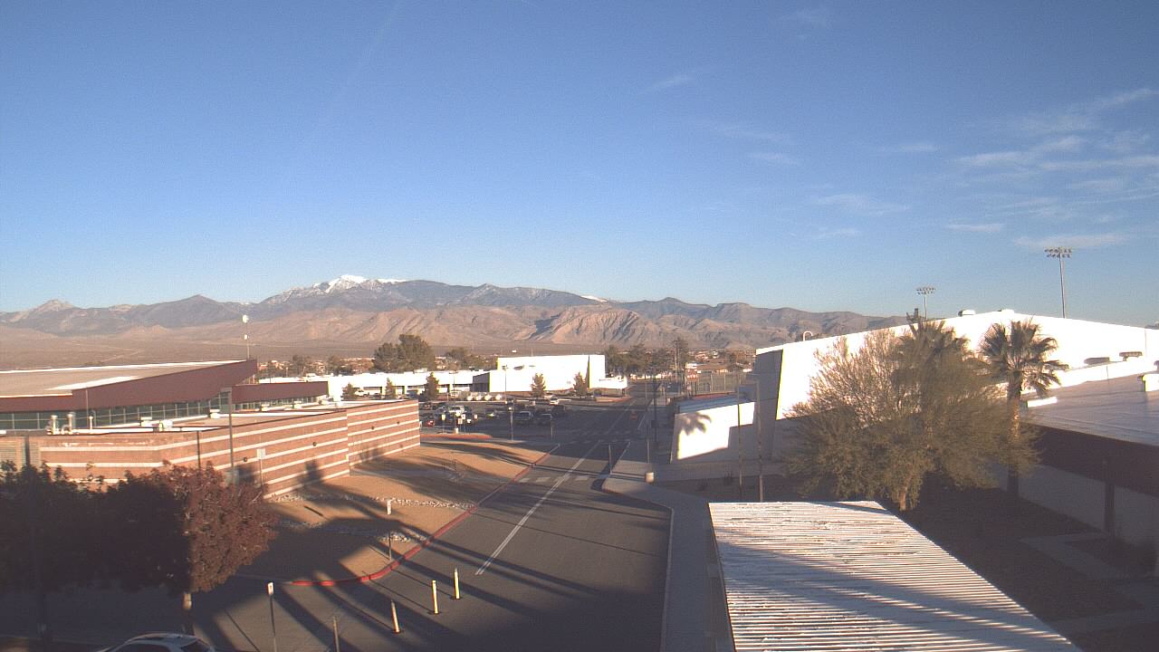 Thumbnail for current weather camera view from Pahrump Valley HS in Pahrump, Nevada