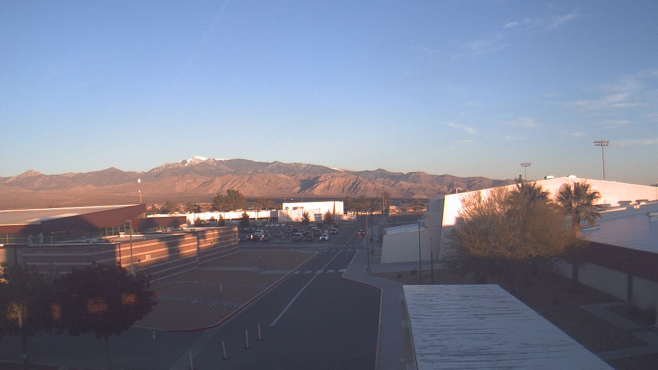 Thumbnail for current weather camera view from Pahrump Valley HS in Pahrump, Nevada