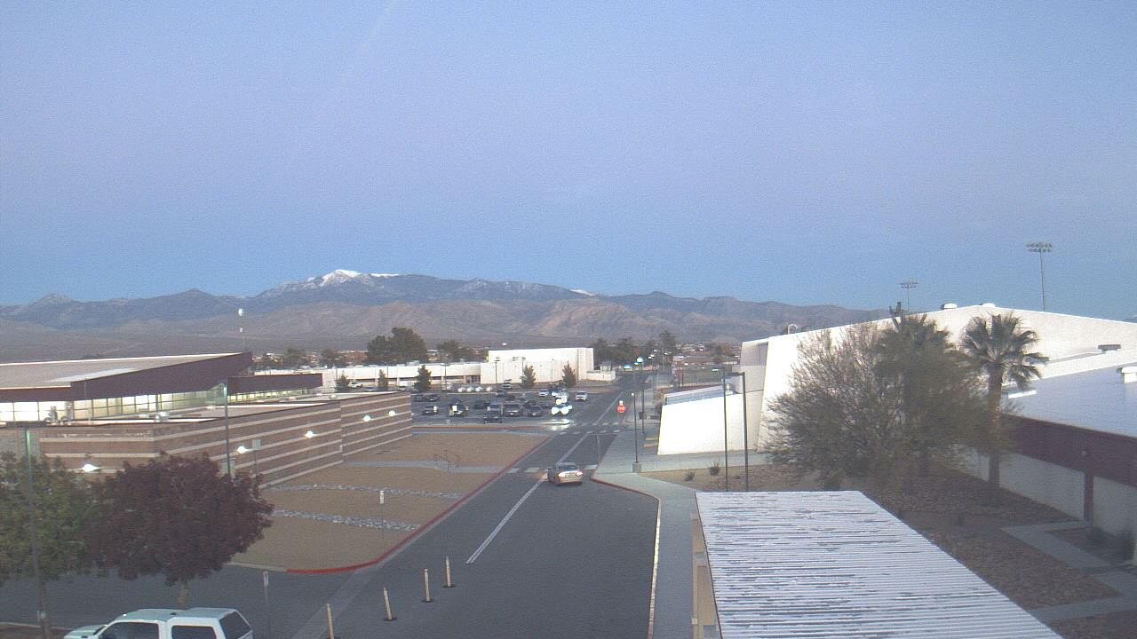 Thumbnail for current weather camera view from Pahrump Valley HS in Pahrump, Nevada