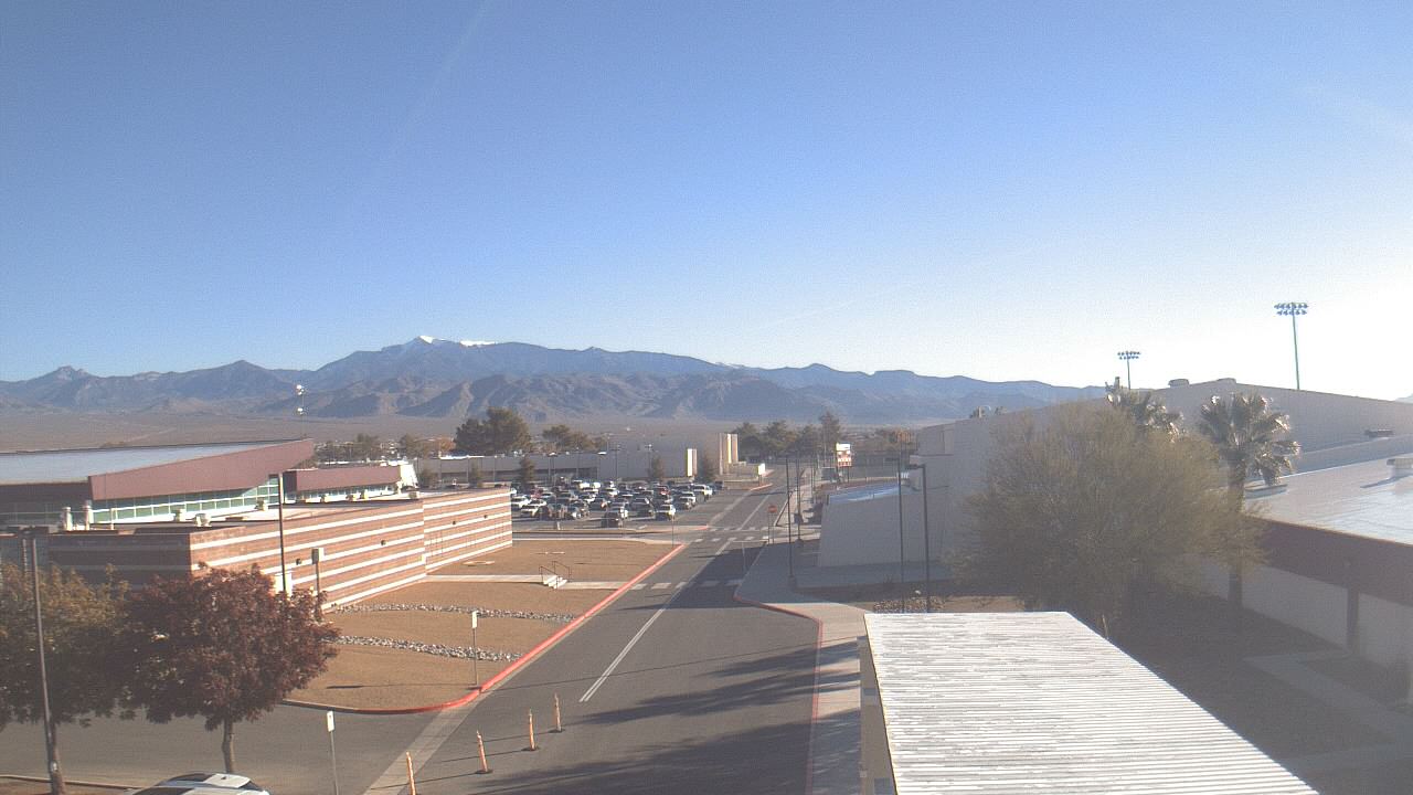 Thumbnail for current weather camera view from Pahrump Valley HS in Pahrump, Nevada