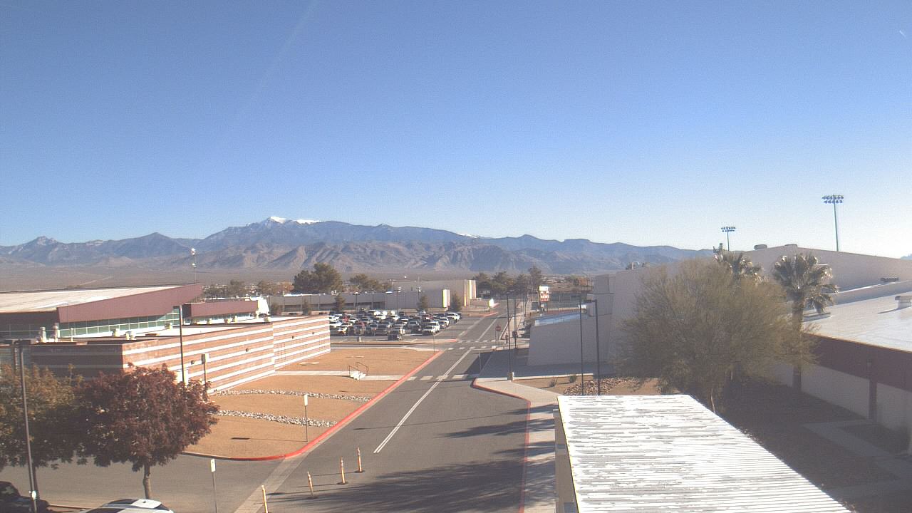 Thumbnail for current weather camera view from Pahrump Valley HS in Pahrump, Nevada