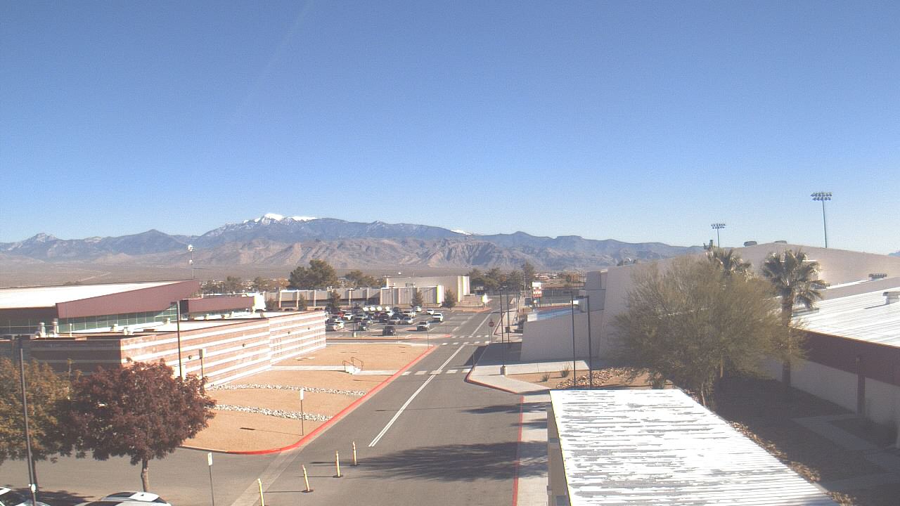 Thumbnail for current weather camera view from Pahrump Valley HS in Pahrump, Nevada