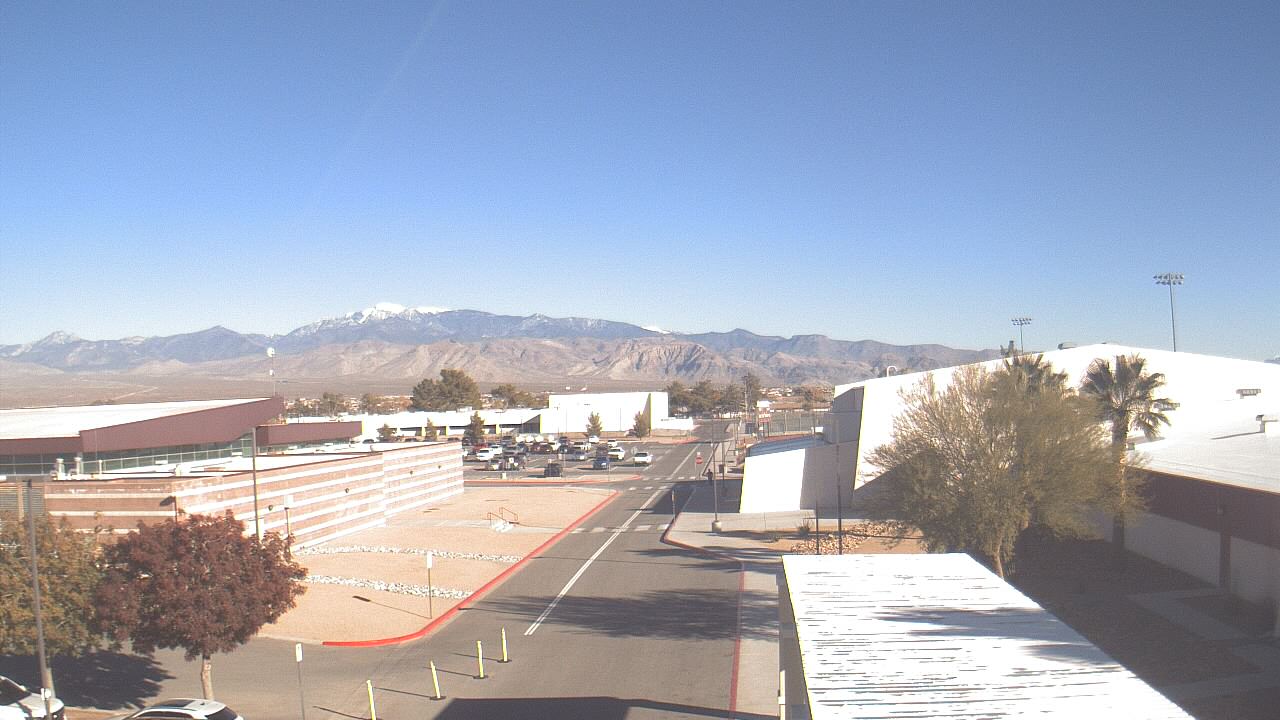 Thumbnail for current weather camera view from Pahrump Valley HS in Pahrump, Nevada