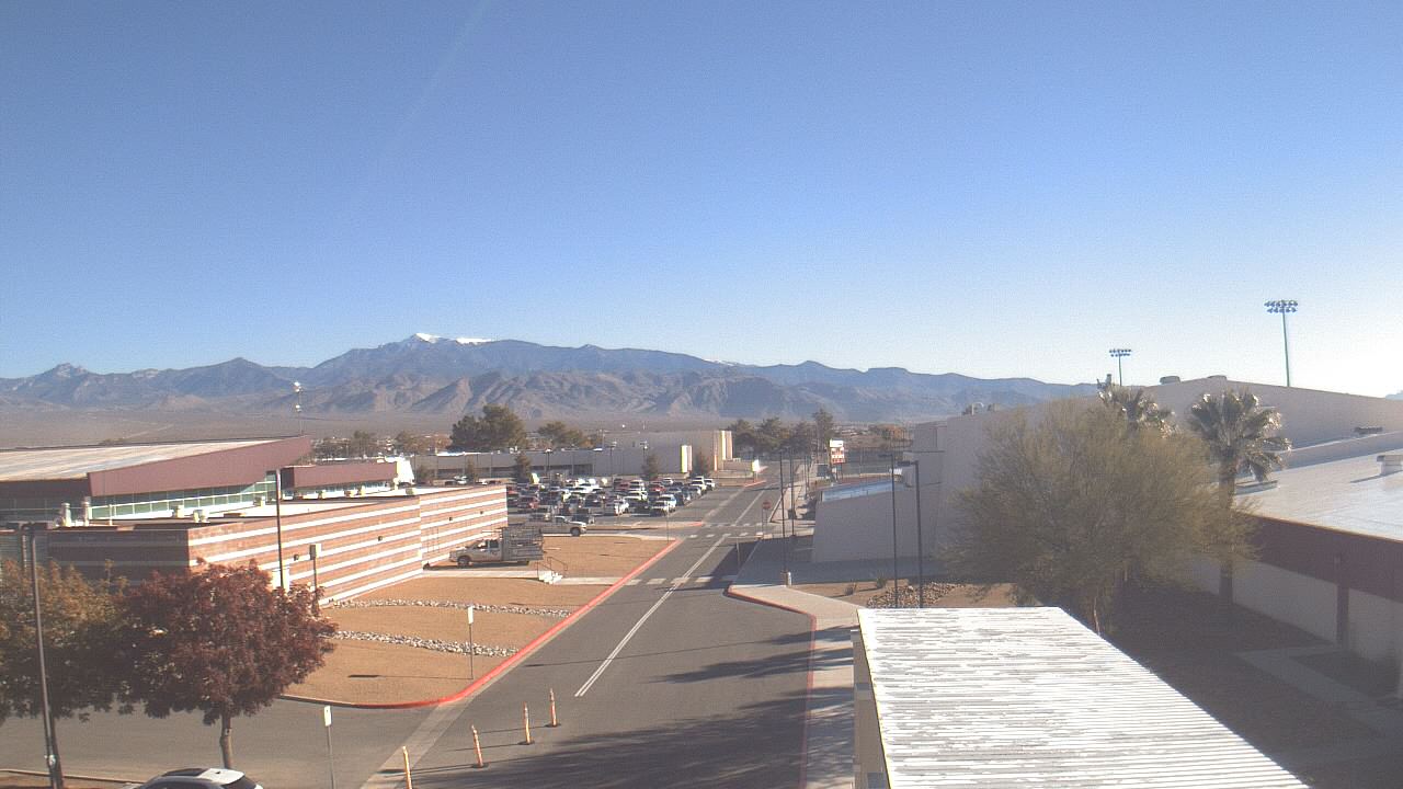 Thumbnail for current weather camera view from Pahrump Valley HS in Pahrump, Nevada