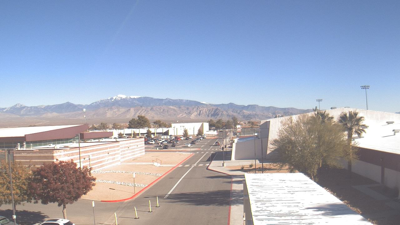 Thumbnail for current weather camera view from Pahrump Valley HS in Pahrump, Nevada