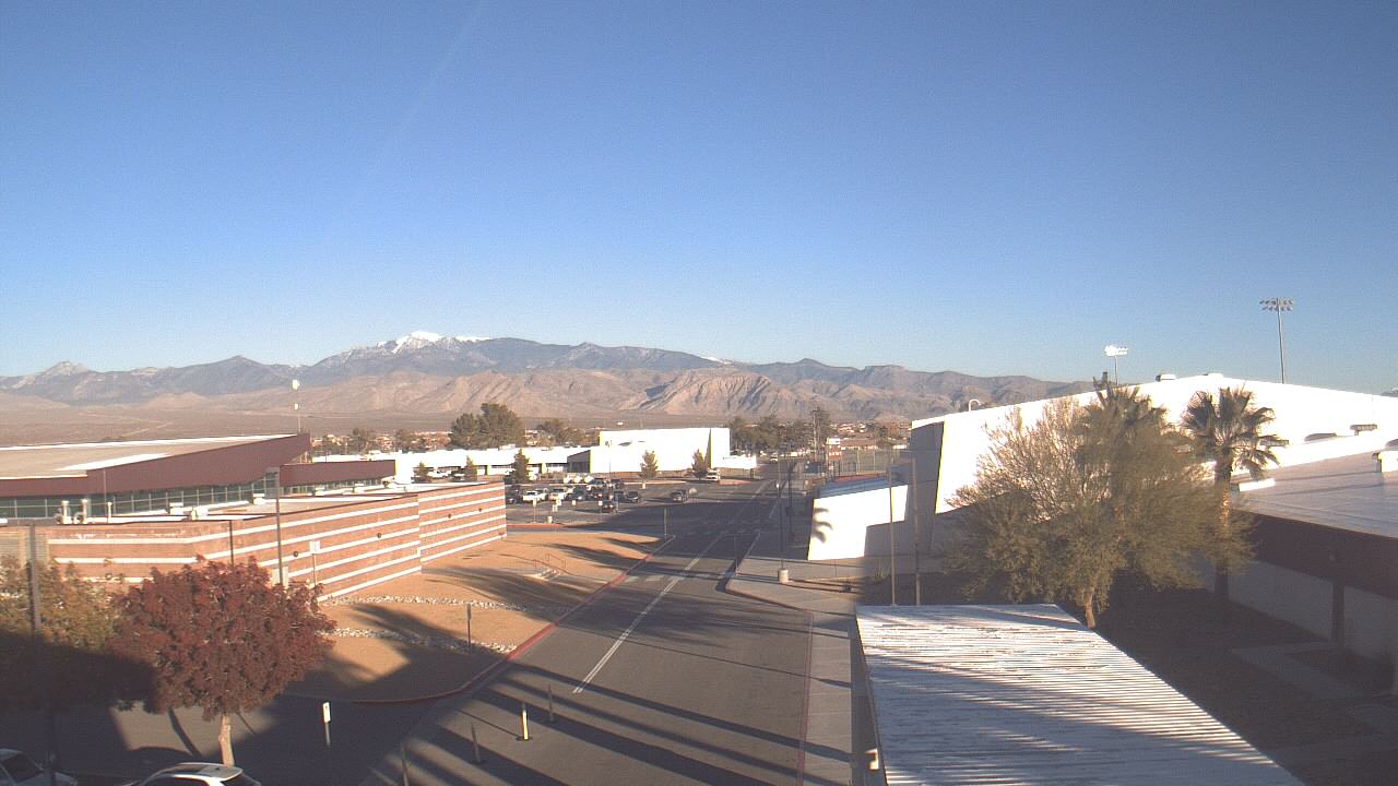 Thumbnail for current weather camera view from Pahrump Valley HS in Pahrump, Nevada