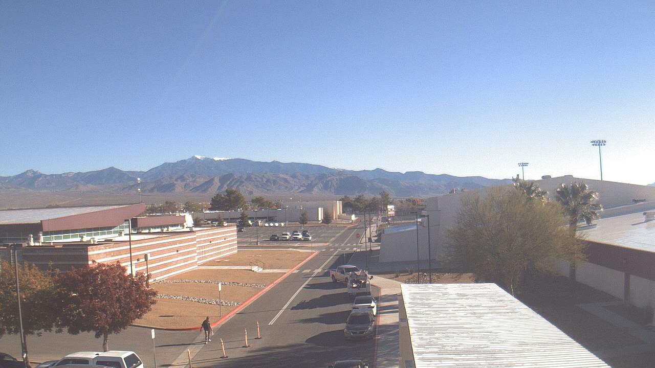 Thumbnail for current weather camera view from Pahrump Valley HS in Pahrump, Nevada