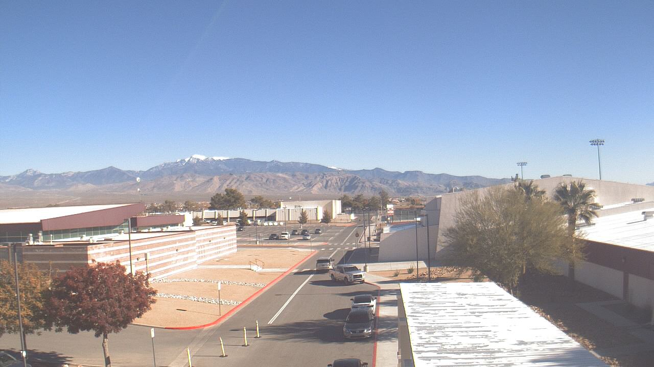 Thumbnail for current weather camera view from Pahrump Valley HS in Pahrump, Nevada
