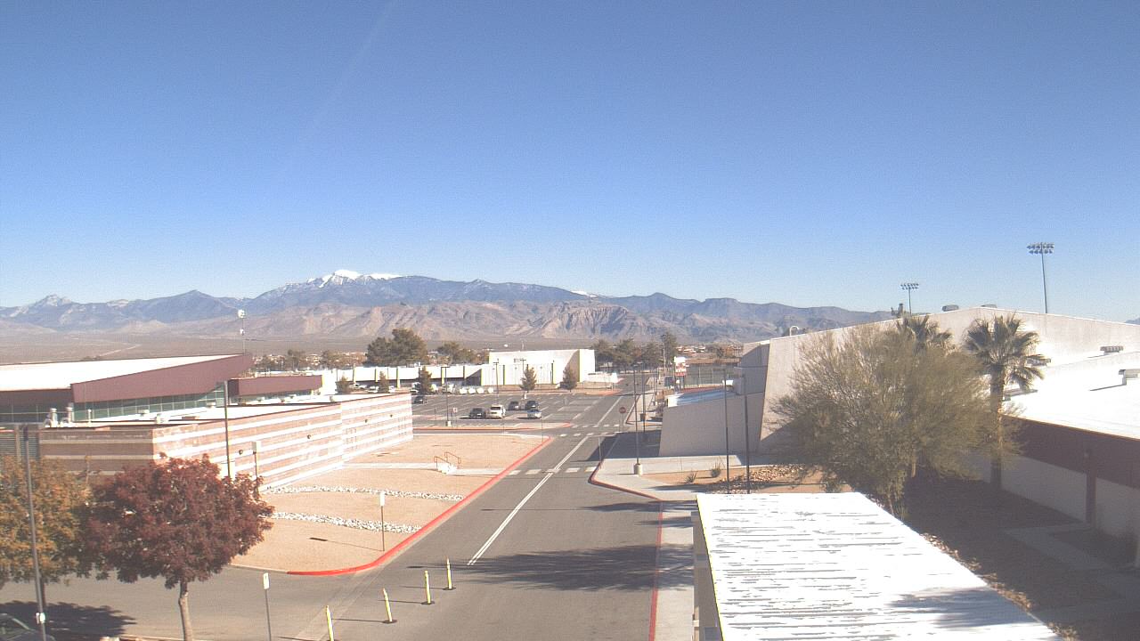 Thumbnail for current weather camera view from Pahrump Valley HS in Pahrump, Nevada