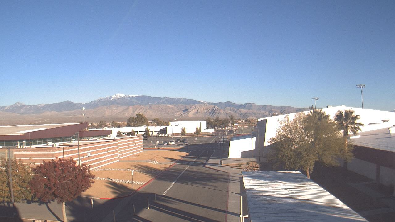 Thumbnail for current weather camera view from Pahrump Valley HS in Pahrump, Nevada