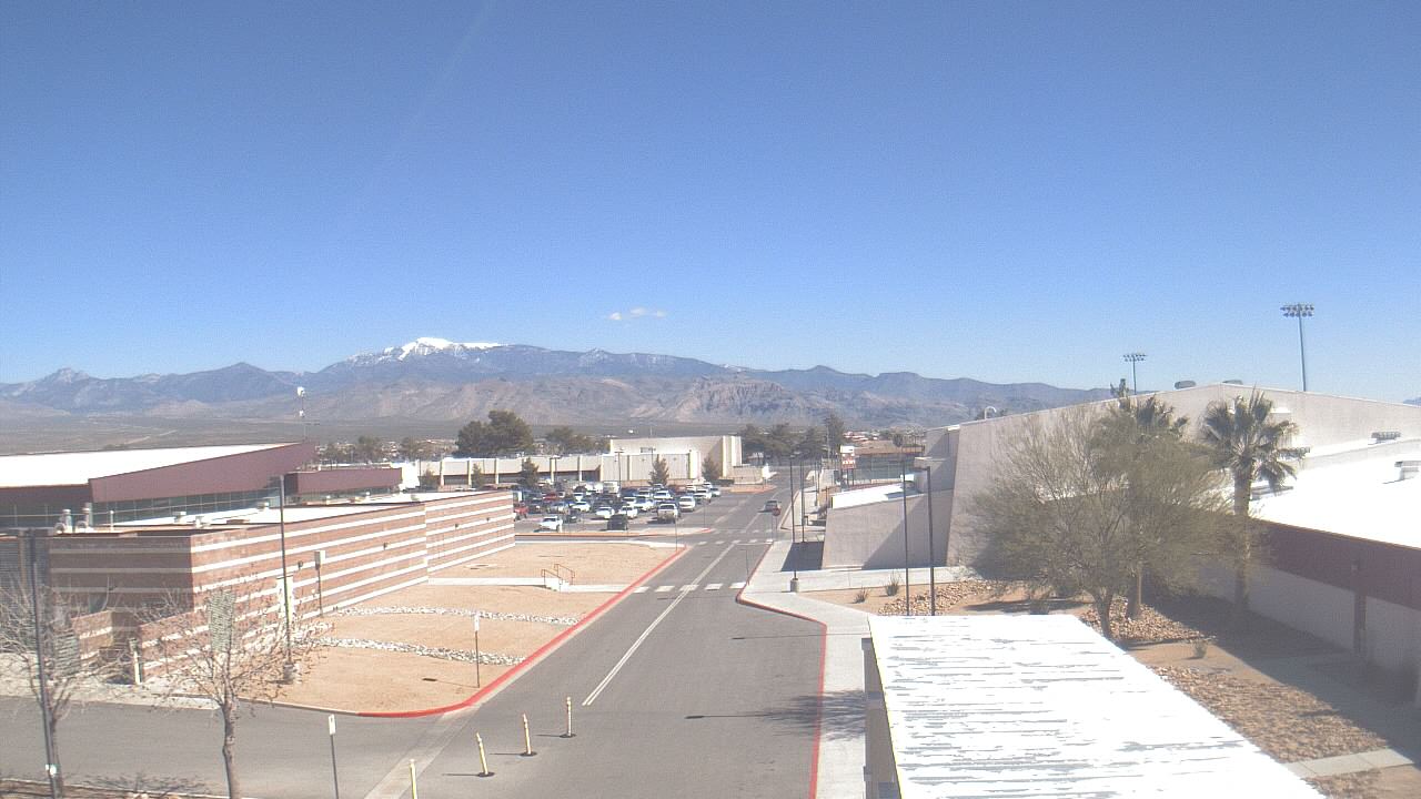 Thumbnail for current weather camera view from Pahrump Valley HS in Pahrump, Nevada