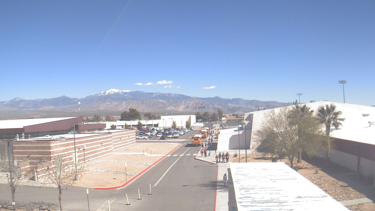 Thumbnail for current weather camera view from Pahrump Valley HS in Pahrump, Nevada