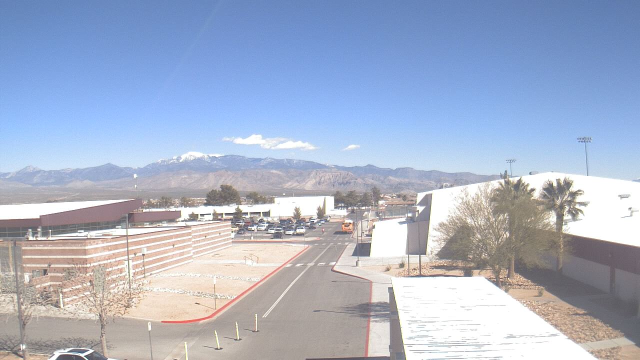 Thumbnail for current weather camera view from Pahrump Valley HS in Pahrump, Nevada