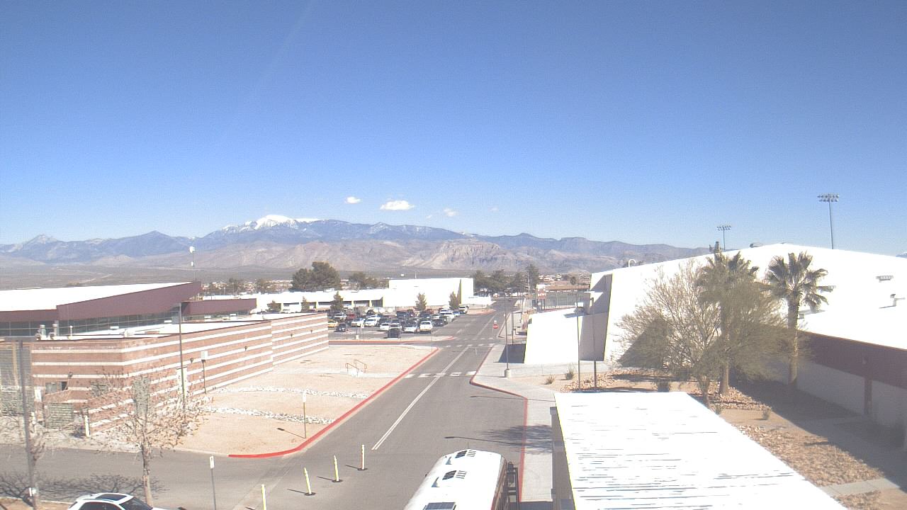 Thumbnail for current weather camera view from Pahrump Valley HS in Pahrump, Nevada