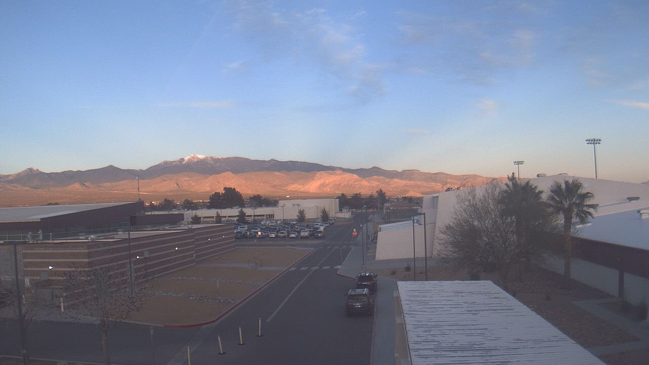 Thumbnail for current weather camera view from Pahrump Valley HS in Pahrump, Nevada