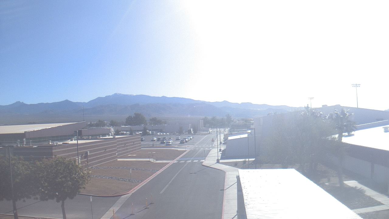 Thumbnail for current weather camera view from Pahrump Valley HS in Pahrump, Nevada