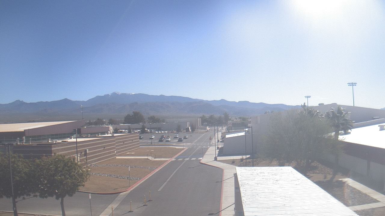 Thumbnail for current weather camera view from Pahrump Valley HS in Pahrump, Nevada