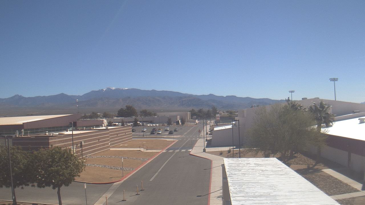 Thumbnail for current weather camera view from Pahrump Valley HS in Pahrump, Nevada