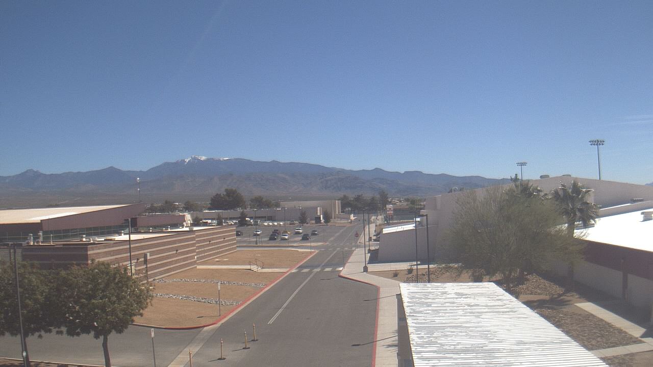 Thumbnail for current weather camera view from Pahrump Valley HS in Pahrump, Nevada