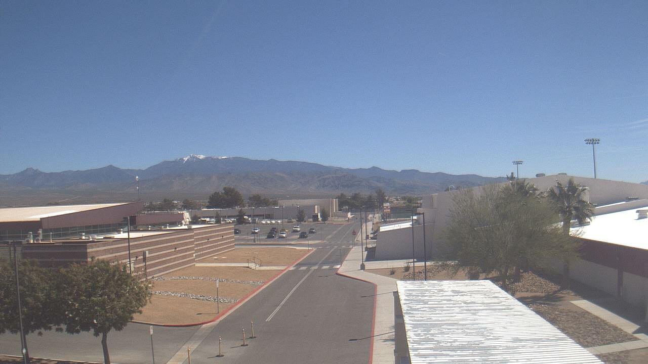 Thumbnail for current weather camera view from Pahrump Valley HS in Pahrump, Nevada