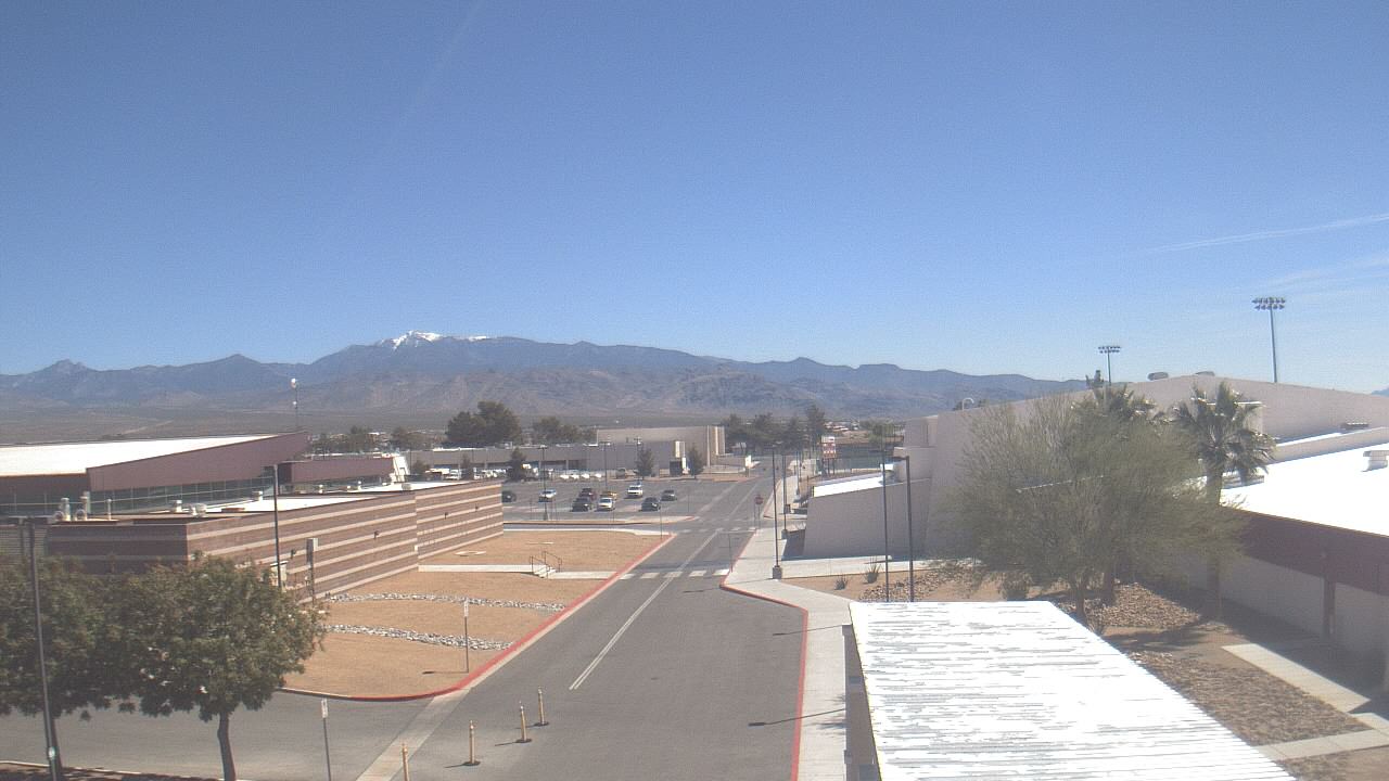 Thumbnail for current weather camera view from Pahrump Valley HS in Pahrump, Nevada