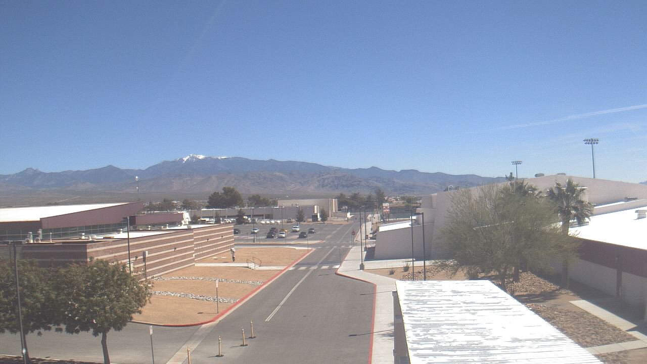 Thumbnail for current weather camera view from Pahrump Valley HS in Pahrump, Nevada