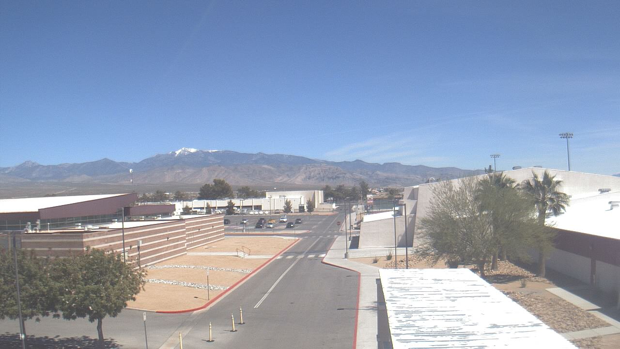 Thumbnail for current weather camera view from Pahrump Valley HS in Pahrump, Nevada