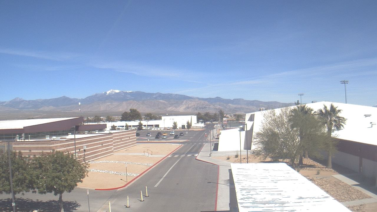 Thumbnail for current weather camera view from Pahrump Valley HS in Pahrump, Nevada