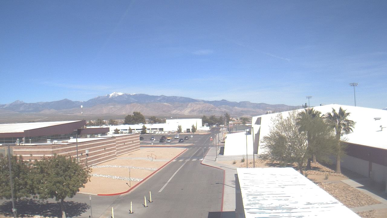 Thumbnail for current weather camera view from Pahrump Valley HS in Pahrump, Nevada