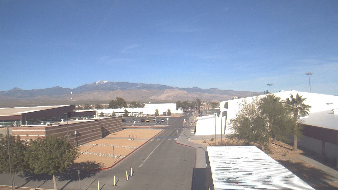 Thumbnail for current weather camera view from Pahrump Valley HS in Pahrump, Nevada