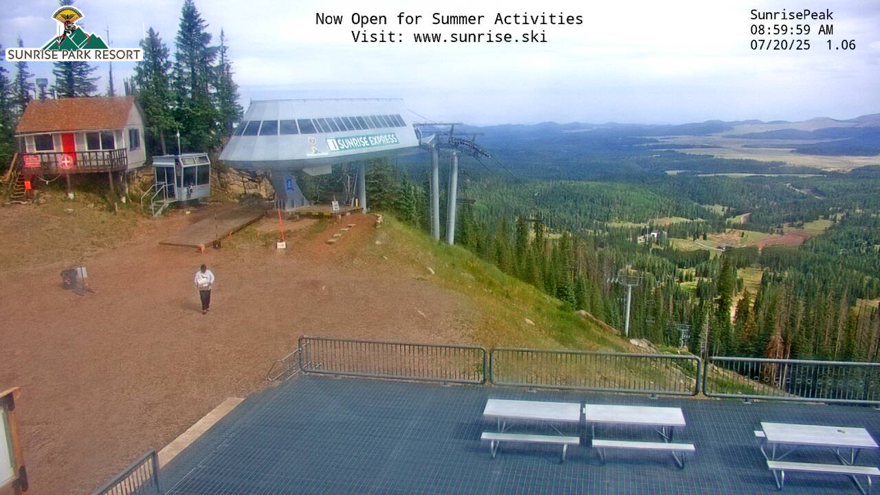 Thumbnail for current weather camera view from Sunrise Park Resort 10650 ft elev in Greer, Arizona