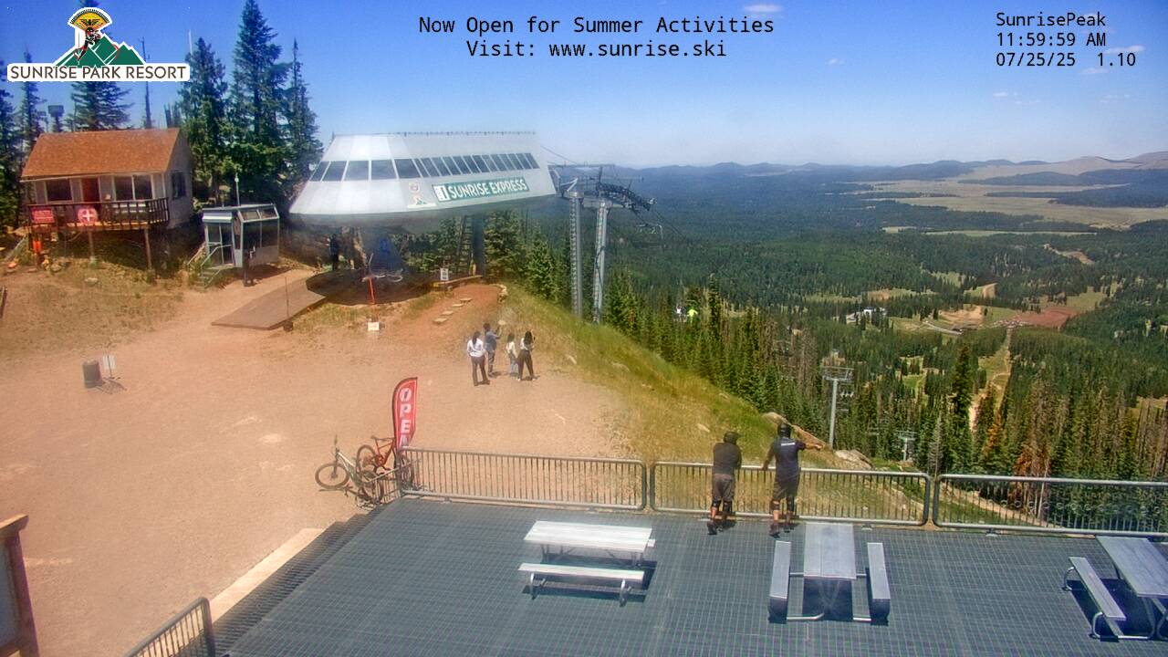 Thumbnail for current weather camera view from Sunrise Park Resort 10650 ft elev in Greer, Arizona