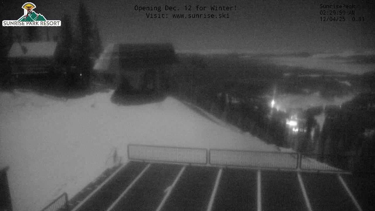 Thumbnail for current weather camera view from Sunrise Park Resort 10650 ft elev in Greer, Arizona
