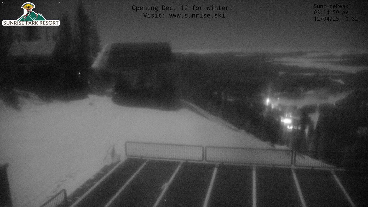 Thumbnail for current weather camera view from Sunrise Park Resort 10650 ft elev in Greer, Arizona