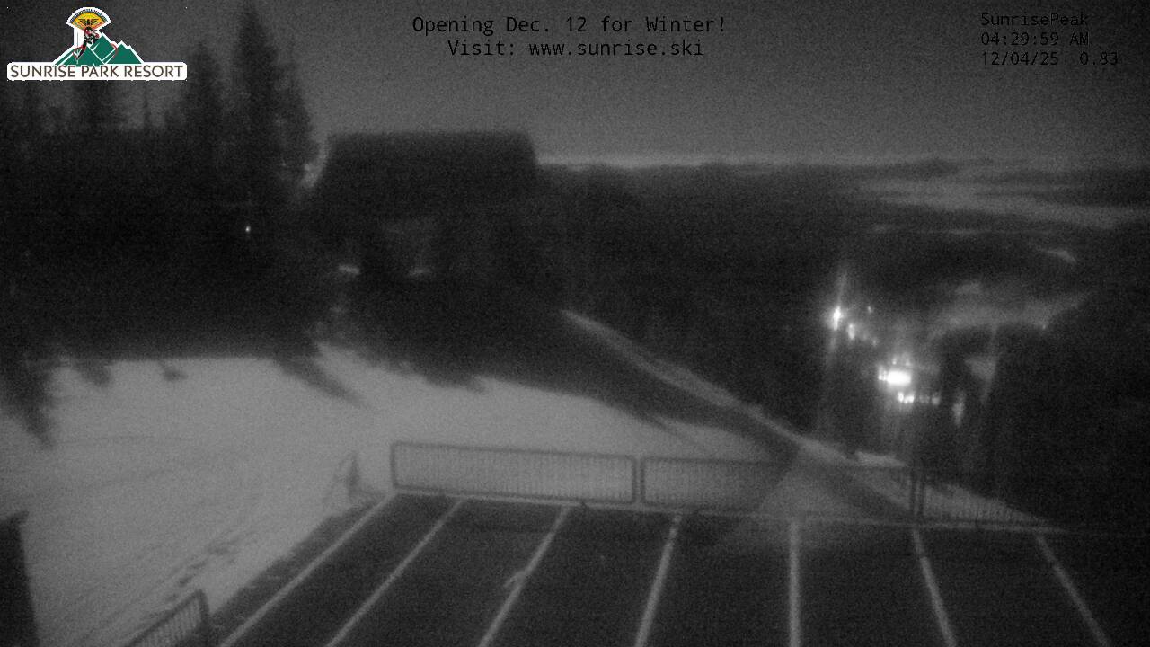 Thumbnail for current weather camera view from Sunrise Park Resort 10650 ft elev in Greer, Arizona