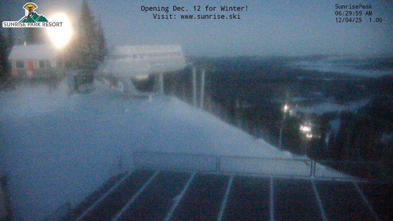 Thumbnail for current weather camera view from Sunrise Park Resort 10650 ft elev in Greer, Arizona