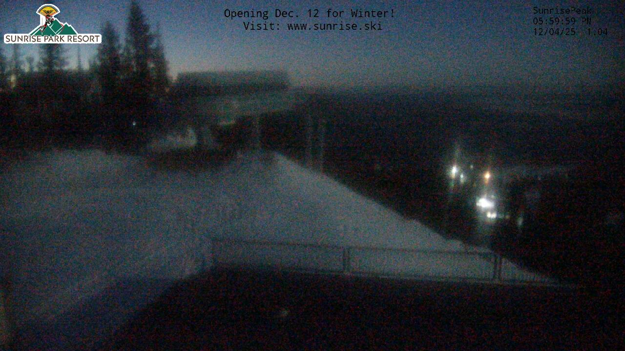 Thumbnail for current weather camera view from Sunrise Park Resort 10650 ft elev in Greer, Arizona