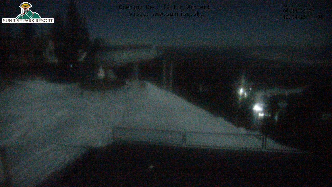 Thumbnail for current weather camera view from Sunrise Park Resort 10650 ft elev in Greer, Arizona
