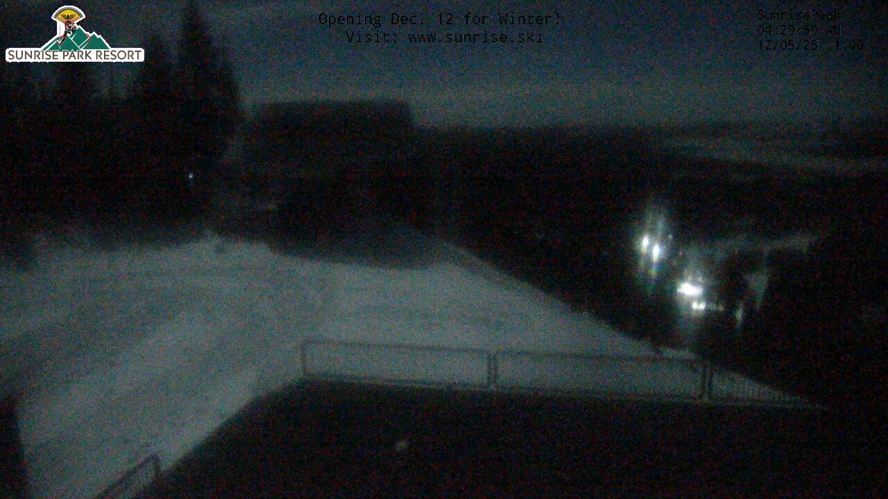 Thumbnail for current weather camera view from Sunrise Park Resort 10650 ft elev in Greer, Arizona