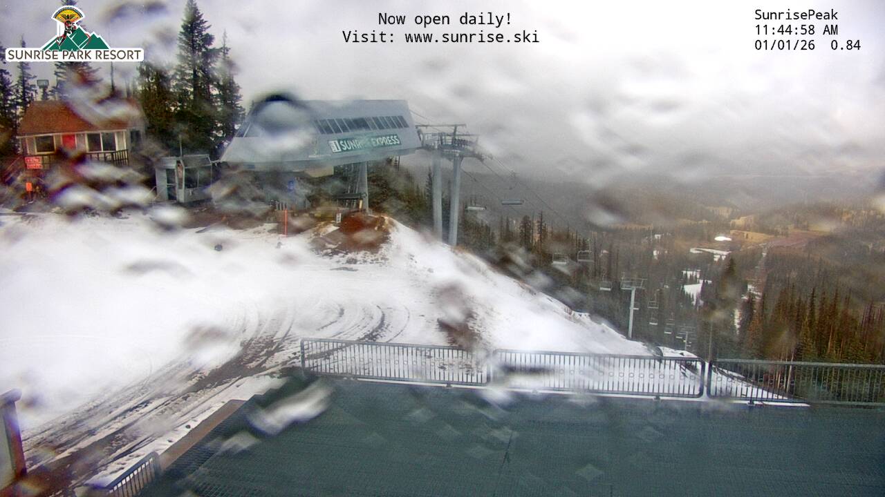 Thumbnail for current weather camera view from Sunrise Park Resort 10650 ft elev in Greer, Arizona