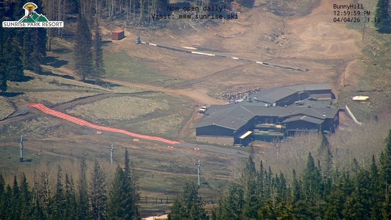 Thumbnail for current weather camera view from Sunrise Park Resort 10650 ft elev in Greer, Arizona